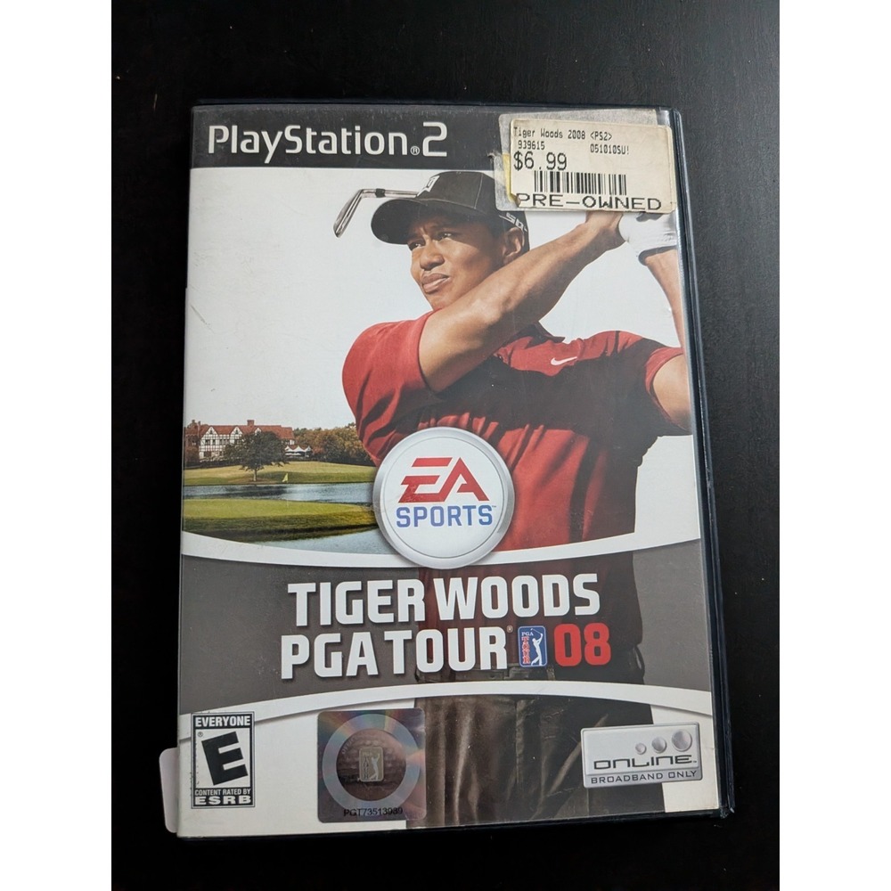 PlayStation 2: Tiger Woods PGA Tour 08 PS2 Golf Video Game